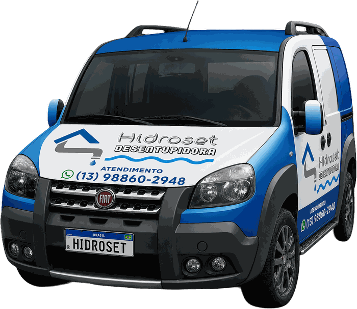 Van da Hidroset Desentupidora equipada para desentupimento e hidrojateamento